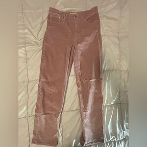 Madewell Pink Corduroy Perfect Vintage Straight Jean 28T